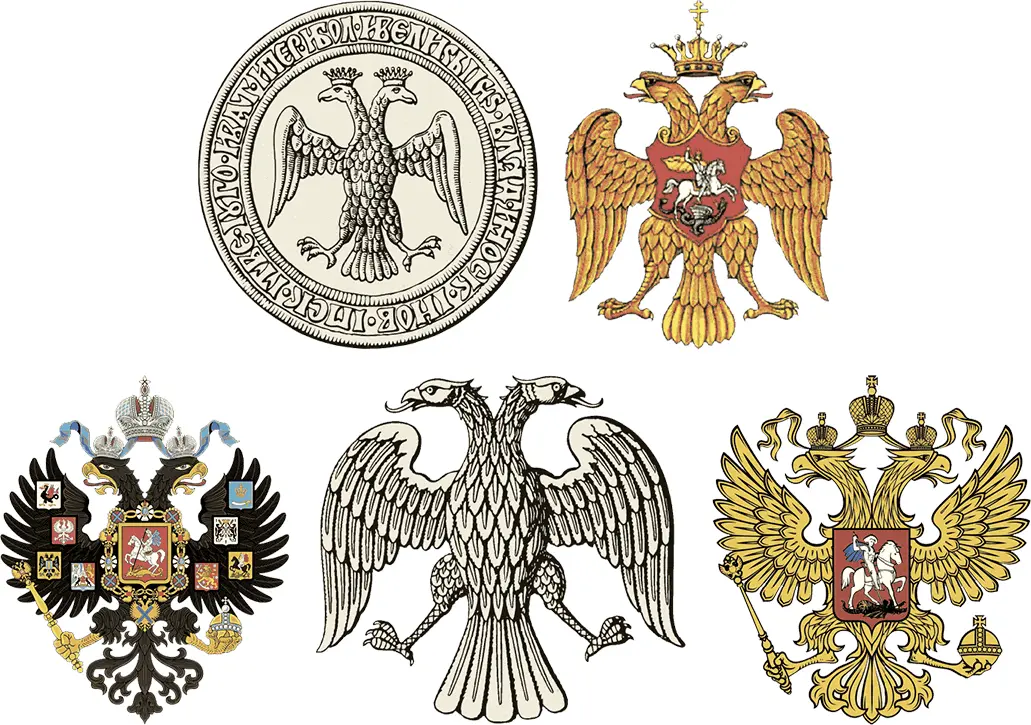 500летняя эволюция российского двуглавого орла Зато на Руси сразу прижился - фото 10