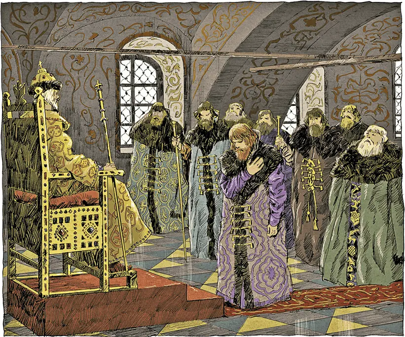 Заседание Боярской думы в конце правления Ивана III И Сакуров - фото 12