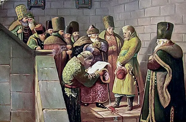 Посол от князя Курбского у Ивана Грозного В Шварц Отчаянного посла Василия - фото 76