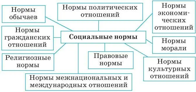 Несмотря на такое разнообразие видов социальных норм все они имеют общие - фото 2