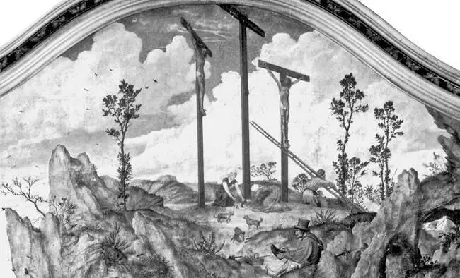 Рис 155 Увеличенный фрагмент предыдущего рисунка Три Тобразных креста на - фото 156