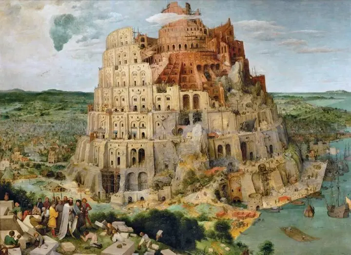 Вавилонская башня 1563 год Музей истории искусств Вена Вавилонская башня - фото 41