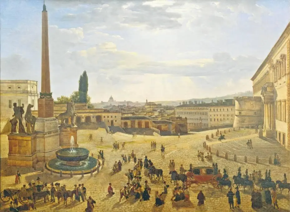 Вид на Рим с площади Квиринала 1822 год Приехавший в Рим в 1819 году великий - фото 18