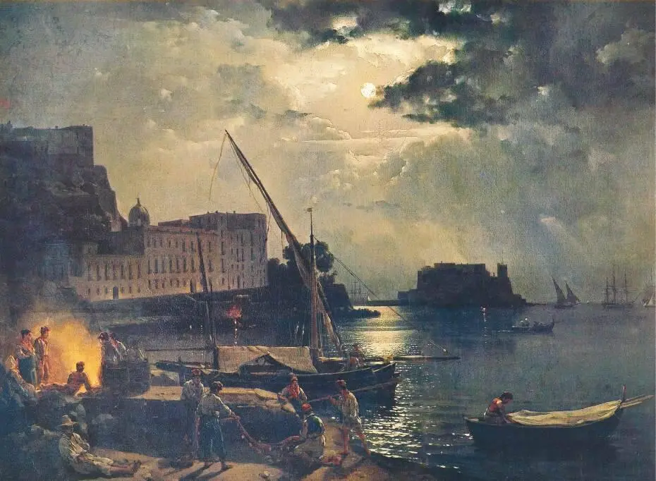 Лунная ночь в Неаполе 1828 год В Неаполе отношение художника к природе - фото 20