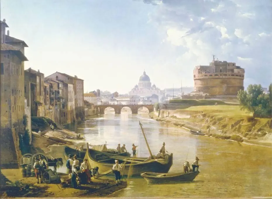 Новый Рим Замок Святого Ангела 1823 год Сильвестр Щедрин потрясающе писал - фото 21