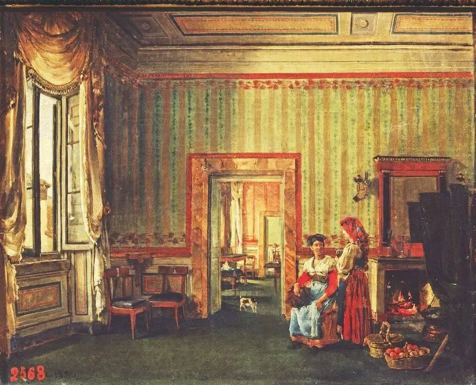 Интерьер дома князей Голицыных в Риме 1830 год В 1829 году Щедрин совершил - фото 22