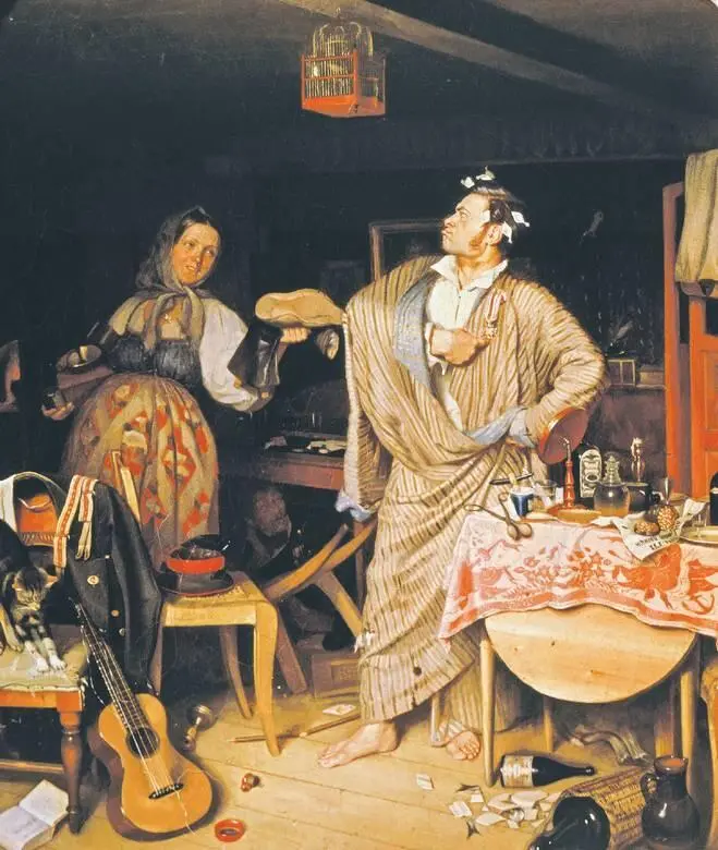 Свежий кавалер Утро чиновника получившего первый крестик 1846 год - фото 33