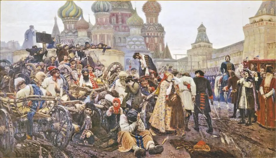 Утро стрелецкой казни 1881 год Картина вызвала огромный резонанс и о - фото 59
