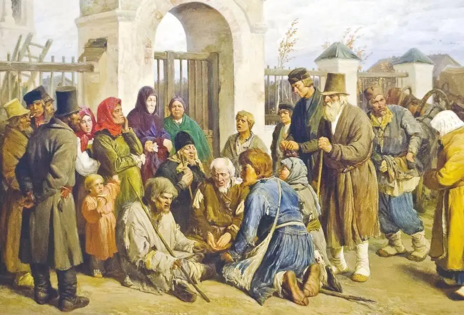 Нищие певцы Богомольцы 1873 год Росписи Владимирского собора в Киеве - фото 69
