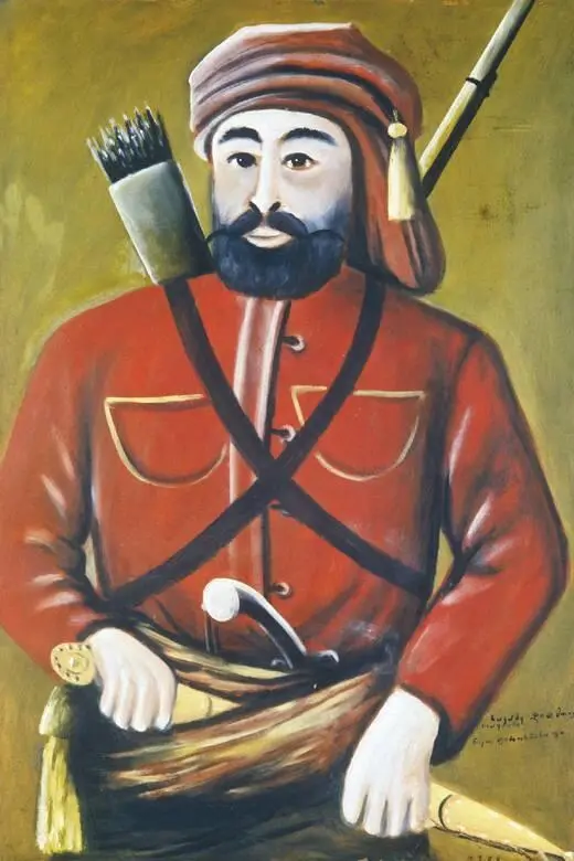 Портрет Георгия Саакадзе 1913 год Пасхальный барашек 1914 год Пиросмани - фото 92