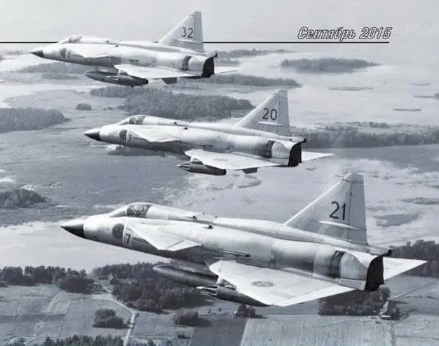 Вторая эскадрилья седьмого авиакрыла начала освоение AJ 37 в 1973 г На - фото 57
