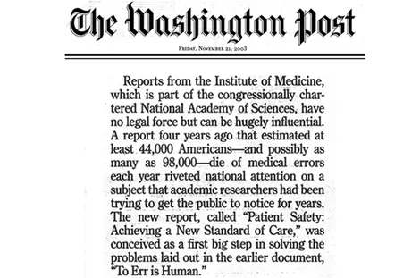 The Washington Post Пятница 21 ноября 2003 г Доклады Института медицины - фото 4