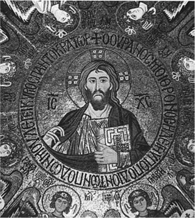 Христос Пантократор Мозаика купола церкви Марторана в Палермо Италия XII в - фото 81