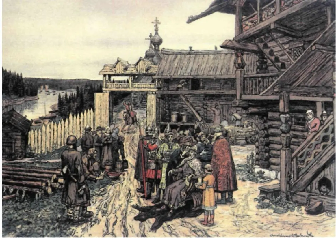 Двор удельного князя Художник А Васнецов Основание МосквыВ 1146 г Юрий - фото 85