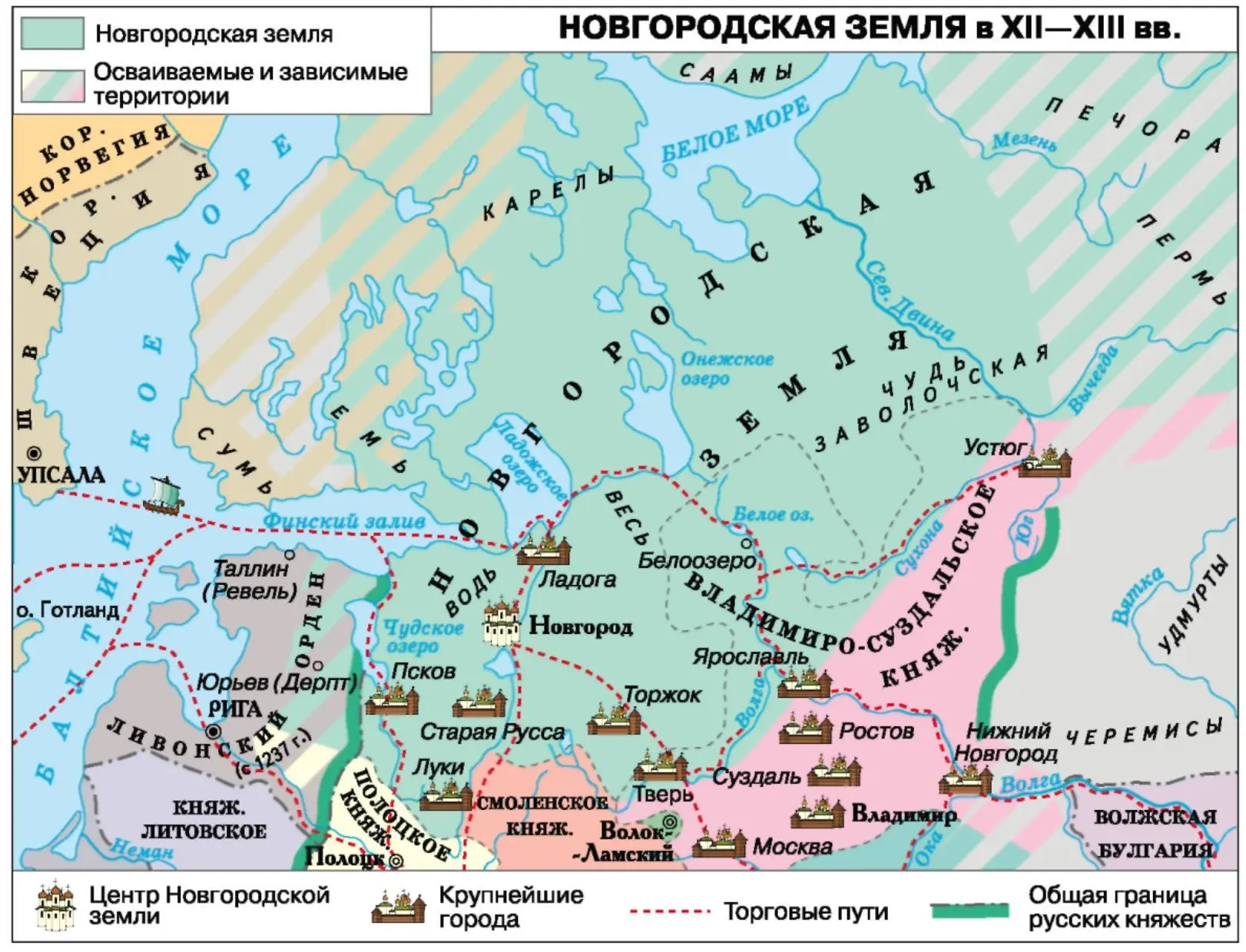 План Новгорода С иконы XVII в В VIII IX вв торговля северного края - фото 93