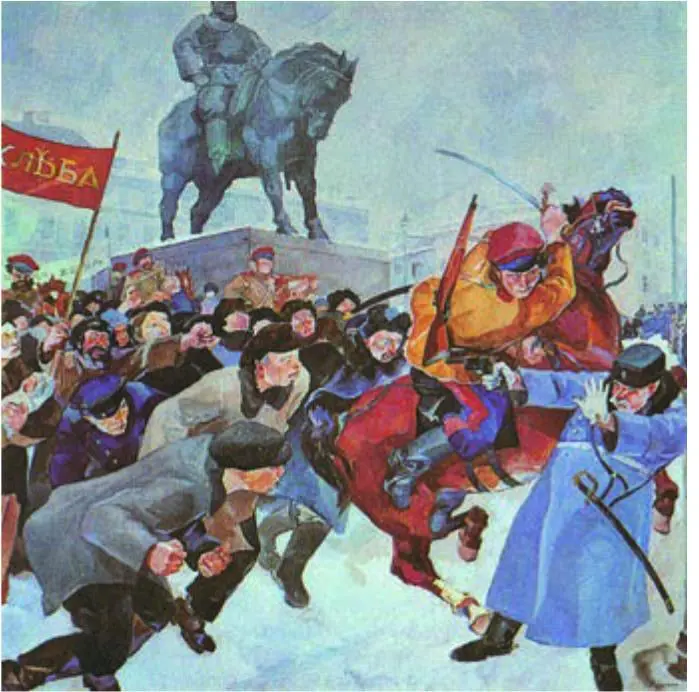 На Знаменской площади в февральские дни 1917 г Художник Р Р Френц - фото 78