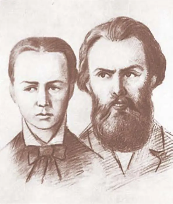 С Л Перовская и А И Желябов Рисунок П Пясецкой сделанный во время суда - фото 192