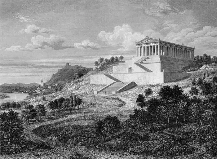 Карстен Дёрр Вальхалла 1845 год В 1827 году Людвиг I распорядился начать - фото 8