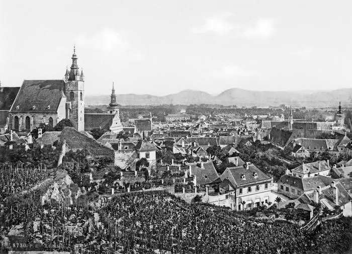 Кремс Открытка 1900 года Аббатство в Мельке готовилось отпраздновать - фото 27