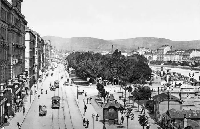 Набережная Франца Иосифа и Дунайский канал Открытка 1900 года На дунайском - фото 36