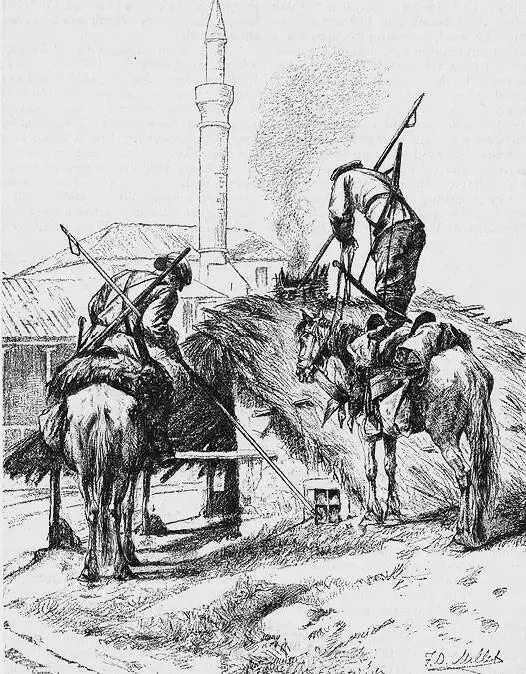 Фрэнсис Дэвис Миллет Налет казаков на турецкую деревню Рисунок 1887 год - фото 89
