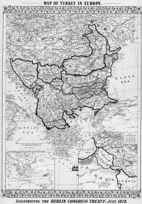 Карта Балкан после Берлинского договора 1878 года Из собрания исторических - фото 93