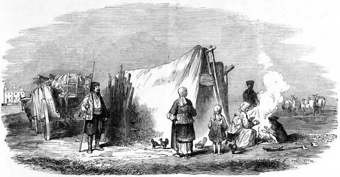 Валашская семья у Видина Рисунок из Illustrated London News 1854 год - фото 106