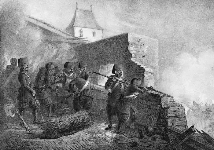 Йозеф Шульц Турецкие войска при обороне Силистрии 1853 год Видин самый - фото 108