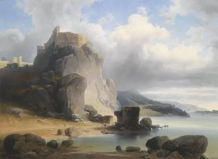 Йозеф Хольцер Вид на замок Девин 1864 год Рудольф фон Альт Буда 1843 - фото 141