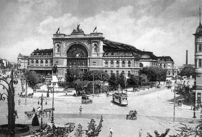 Будапешт Восточный вокзал Открытка 1912 года Огромный парламентский - фото 44