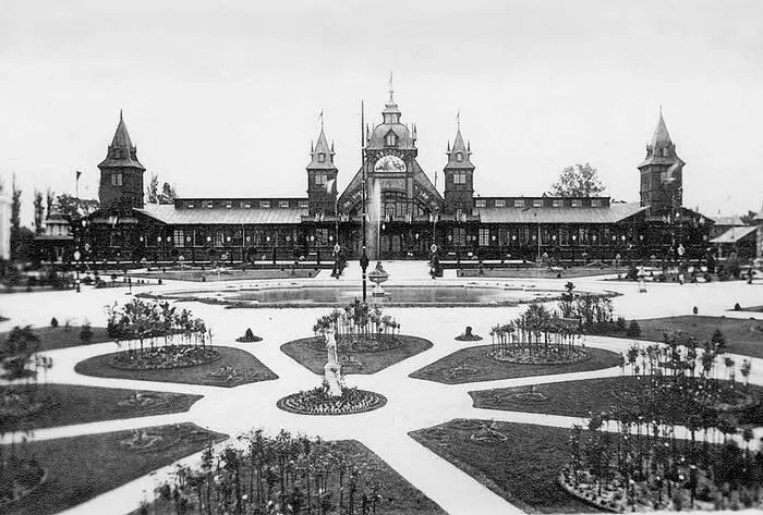Главный павильон земской выставки Фото 1894 года Галиция во времена - фото 138