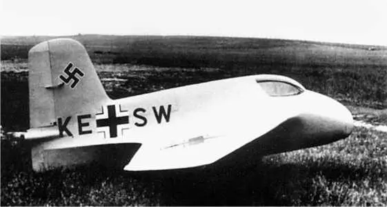 Первый опытный Me163AV4 скорость 1003 кмч 1941 год Первый опытный - фото 72