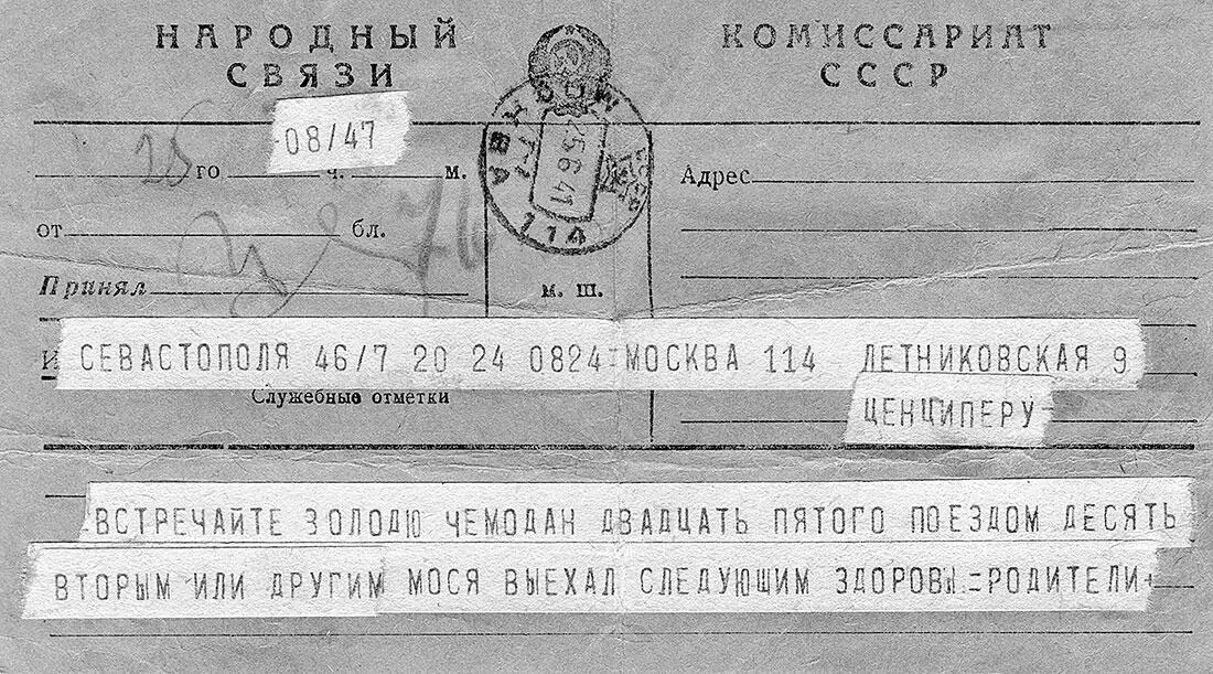 Телеграмма из Севастополя сообщает скоро Володя и Миша будут опять в Москве - фото 48