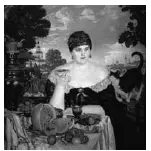 Известная ставшая хрестоматийной картина Бориса Кустодиева Купчиха за чаем - фото 47