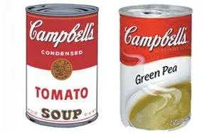Краснобелая банка Campbells считается в Америке знаковым предметом в 1960 - фото 75
