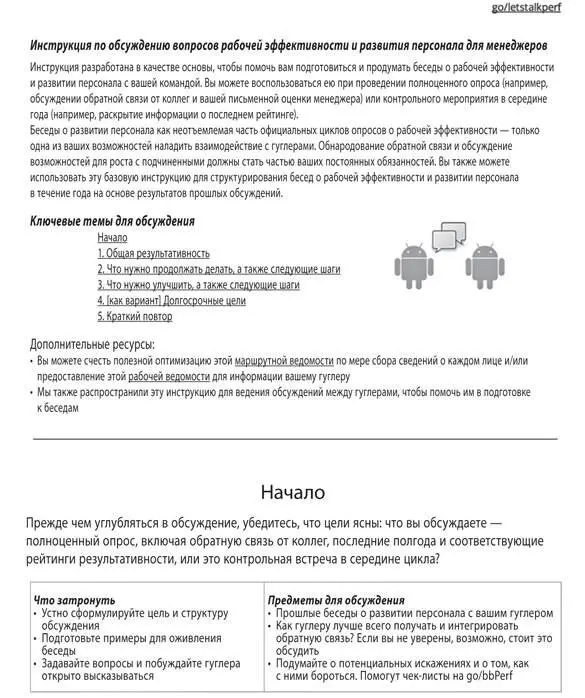 Выдержка из руководства по ведению обсуждения для менеджеров Google Inc - фото 28