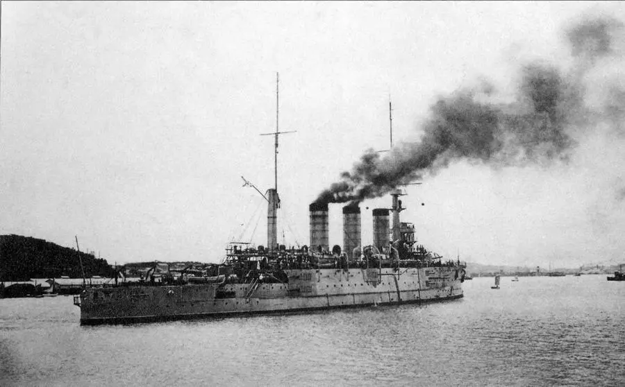 Крейсер Пересвет покидает Владивосток Октябрь 1916 года Фр2239 On - фото 17