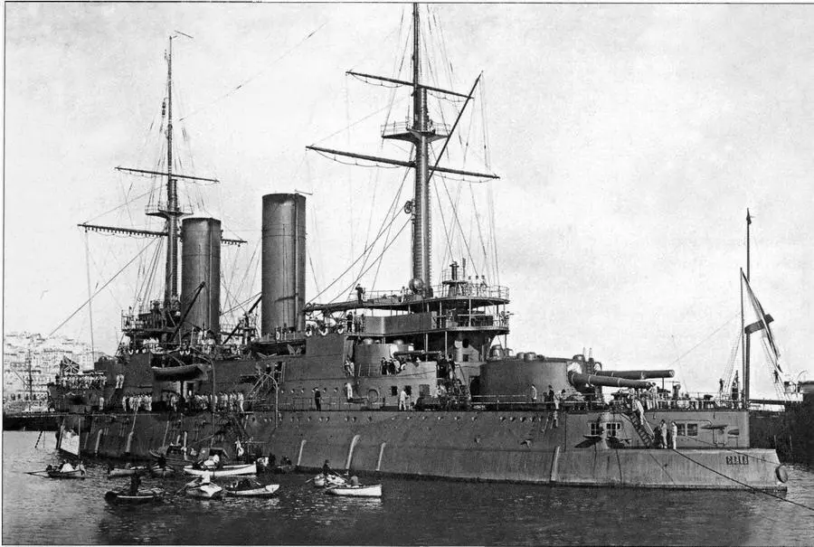 Линейный корабль Слава в Алжире Январь 1909 года Ф р2239 On 1 Д - фото 27
