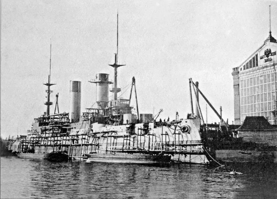 Достройка эскадренного броненосца Князь Суворов на Балтийском заводе 1903 - фото 31