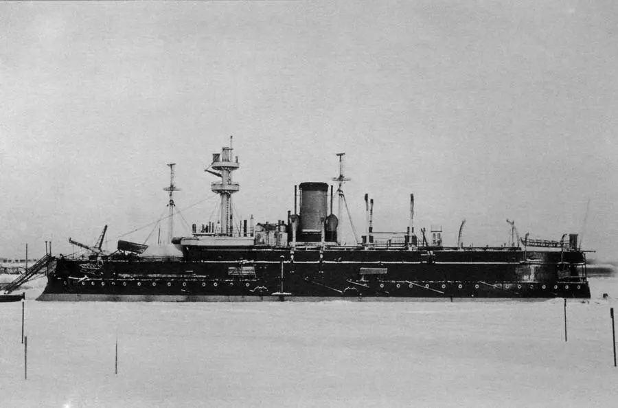 Эскадренный броненосец Гангут в Кронштадте Зима 18931894 годов Ф - фото 8