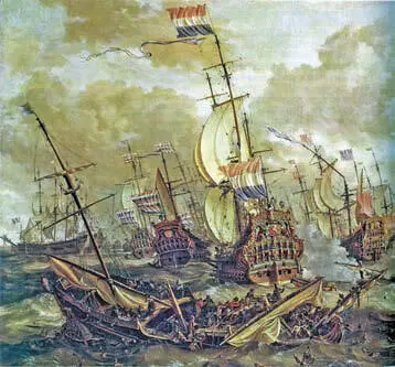 Битва английского и голландского флотов в 1667 г Даже эпизодические попытки - фото 181