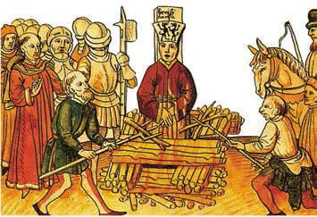 Сожжение Яна Гуса Средневековый рисунок Гуситские войны Казнь пользовавшегося - фото 302