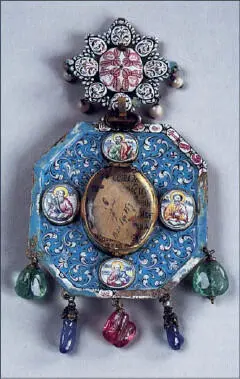 9 Золотая панагия 1692 г из Музеев Московского Кремля Инв МР 577212 - фото 64
