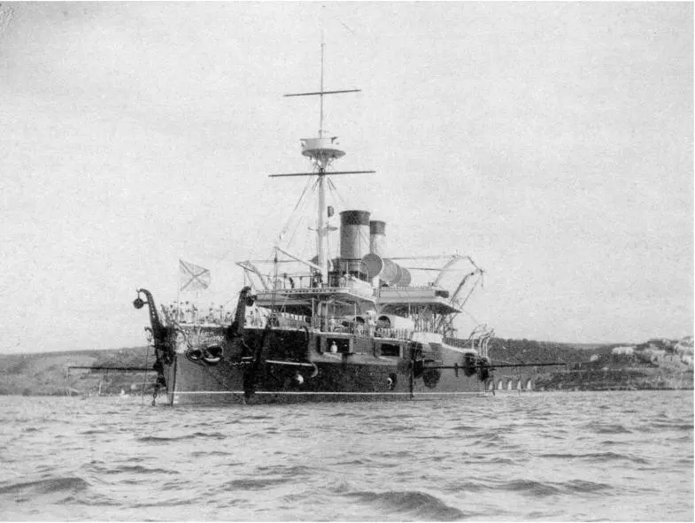 Броненосный корабль Чесма в Северной бухте Севастополя Начало 1890х годов - фото 4