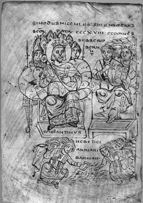 Константин и Первый Никейский собор 325 Сожжение арианских книг Сборник - фото 94