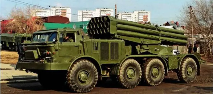 Боевая машина 9П140 реактивной системы залпового огня 9К57 Ураган - фото 124