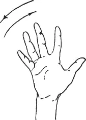 Раздвиньте пальцы веером на одной руке и обмахивайте себя этим веером - фото 11