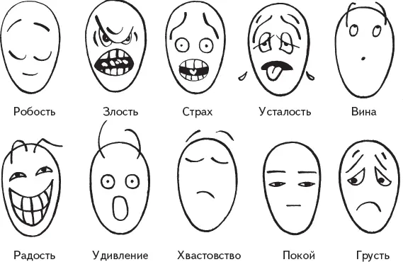 Разные эмоциональные состояния робость злость страх усталость радость - фото 79