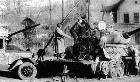 Восстановление танка Т3485 в полевых условиях Будапештская операция 1944 - фото 25