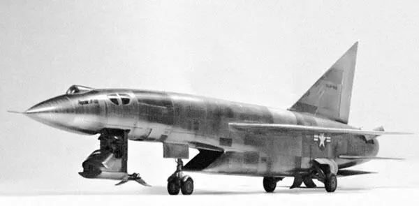 Рисунок облика проекта перехватчика Картвели Когда эскизный проект АР57 всё же - фото 157